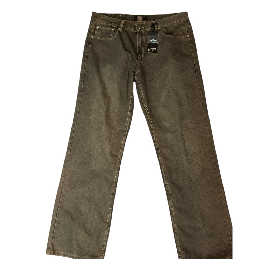 NWT KROME Men’s Brown Wash 
Straight Leg Jeans 38x 34